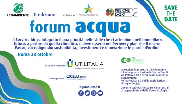 Forum Acqua. Per un servizio idrico integrato sostenibile